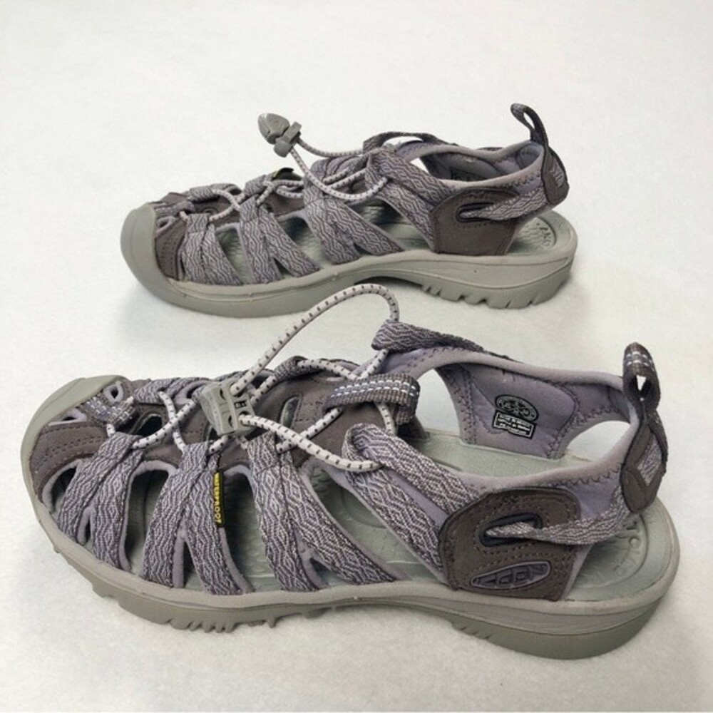 Keen Whisper Lace Up Sandals Shark Lavender Grey 6 Women’s - Picture 3 of 8